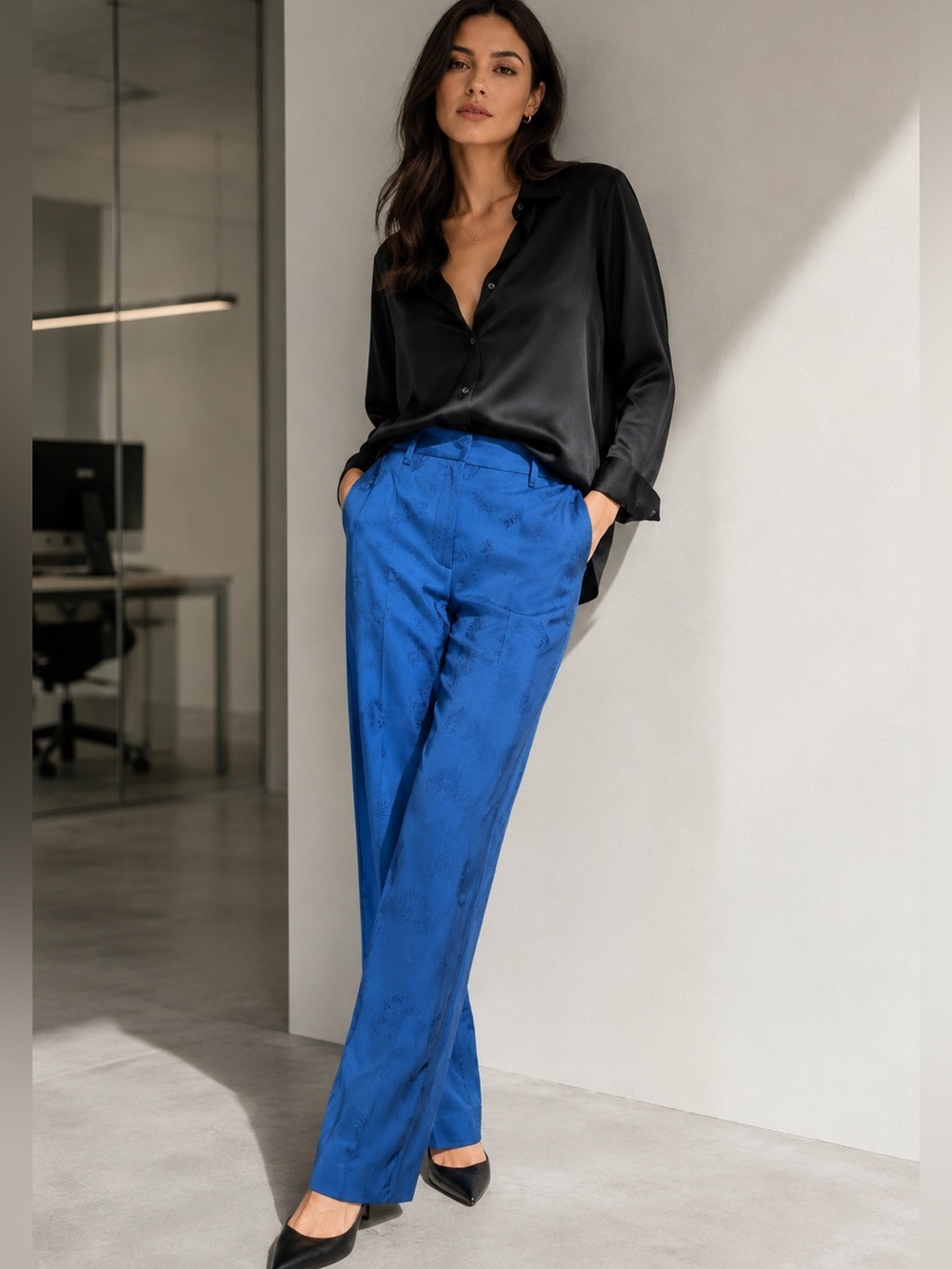 Zadig & Voltaire Paisley Print Satin Trousers